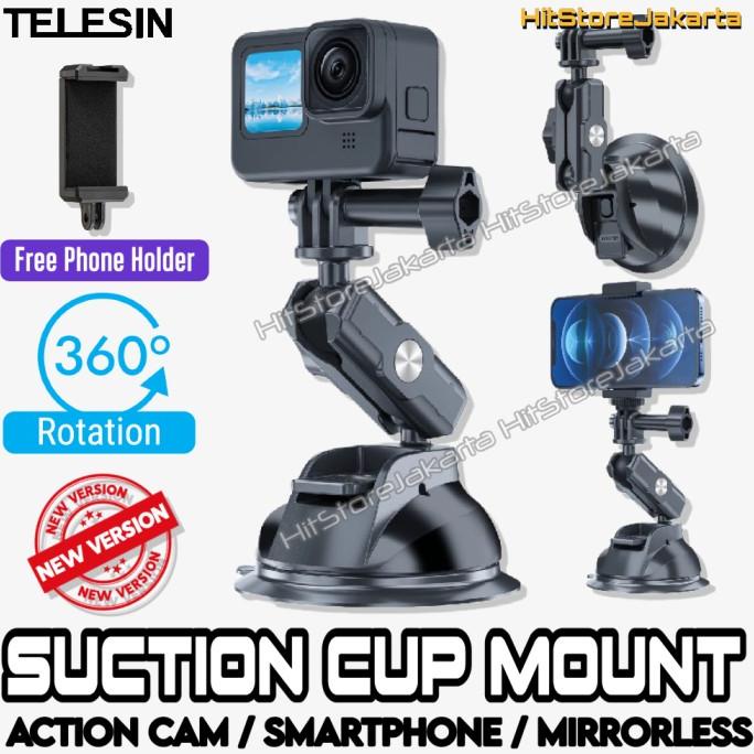 Telesin 360 Suction Cup Mount GoPro Insta360 Action Cam Suction Cup HP