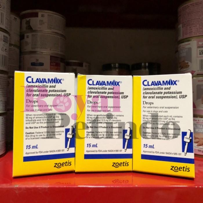 Ovit Clavamox Drops Antibiotik Kucing Dan Anjing