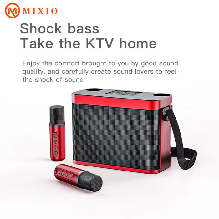 MIXIO YS-209 Portable Karaoke Speaker Bluetooth for Mobile Phone
