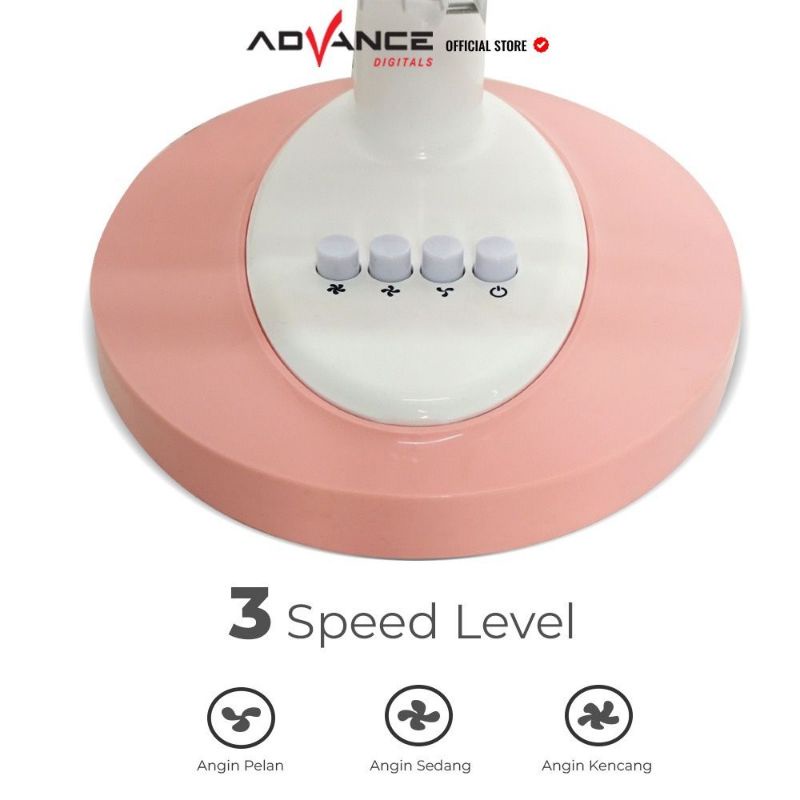 Kipas angin meja advance 12inch duo 1201/ advance desk fan 12inch duo 1201