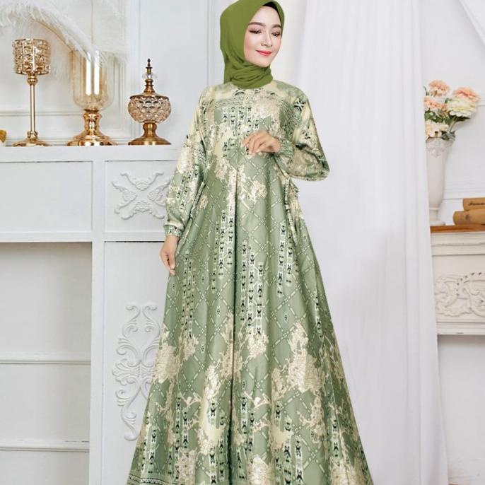 Gamis Wanita Muslim Baju Gamis Maxmara Premium Halus Lembut
