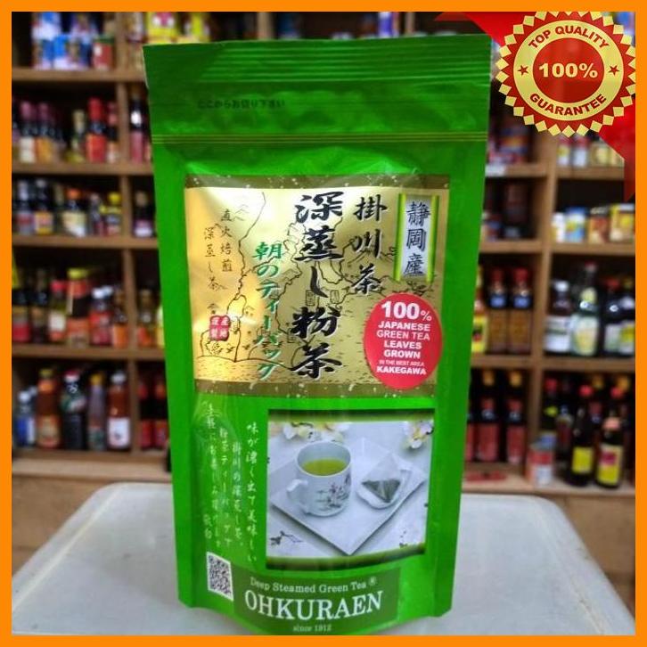 

(SUHA) OHKURAEN GREEN TEA POWDER MORNING TEABAG/ TEH HIJAU CELUP 20*2GR