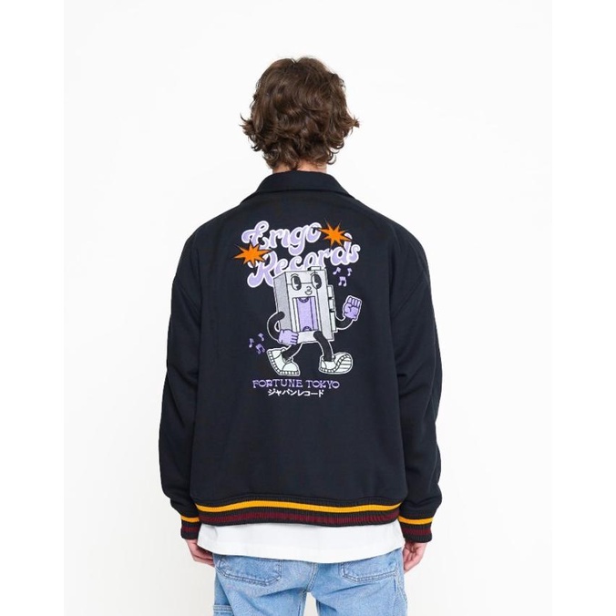 Outerwear Unisex Erigo Varsity Jacket Akito Black