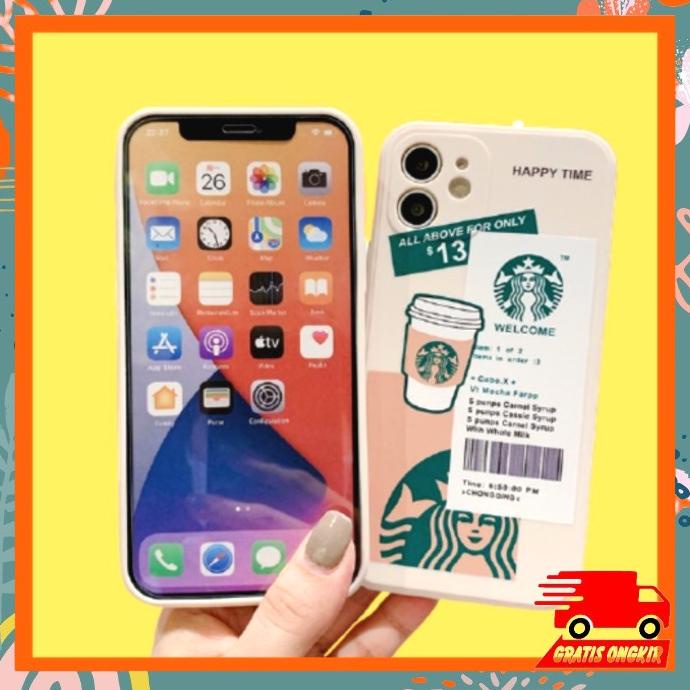Soft Case Motif Starbucks Untuk Iphone 7G - 11 Pro Max