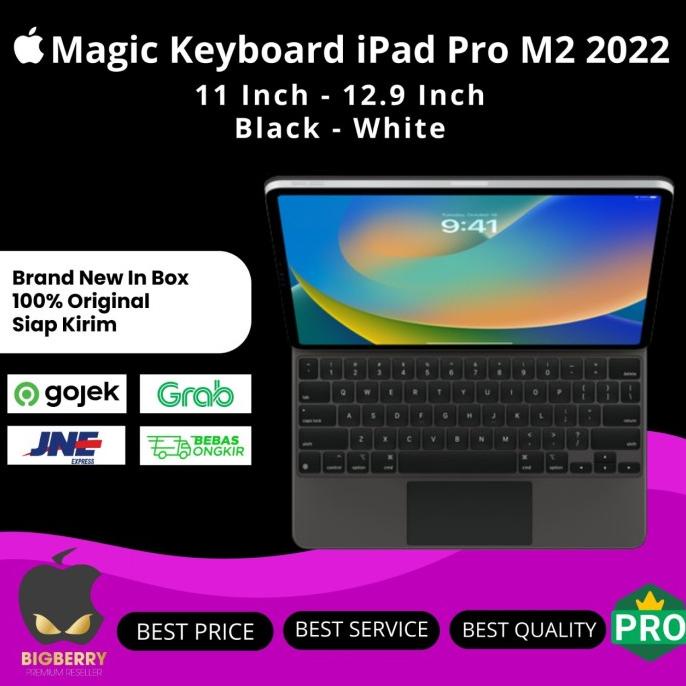 Apple Magic Keyboard for iPad Pro 2022 M2 6th Gen 11 12.9 White Black