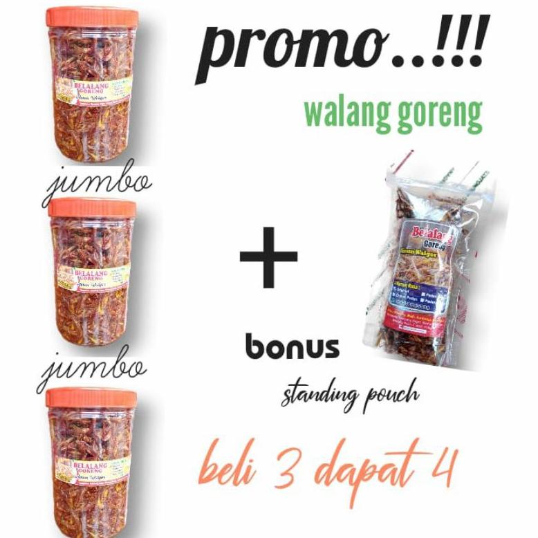 

PROMO..!!!WALANG GORENG BELI 3 DAPAT 4 Best Seller