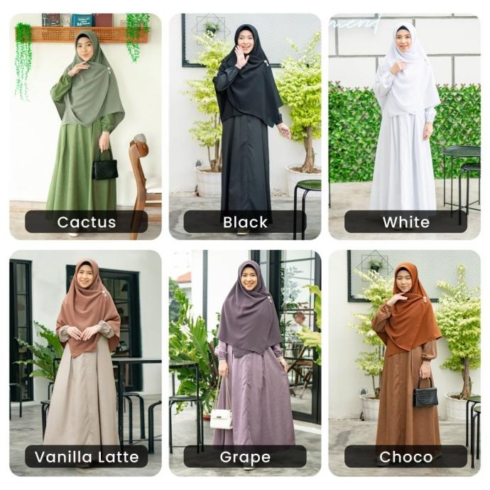 Gamis polos khaira hijab hayuri