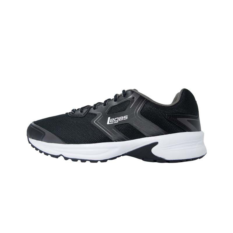 League Legas Sepatu Lari Unisex Flash LA U Hitam Original