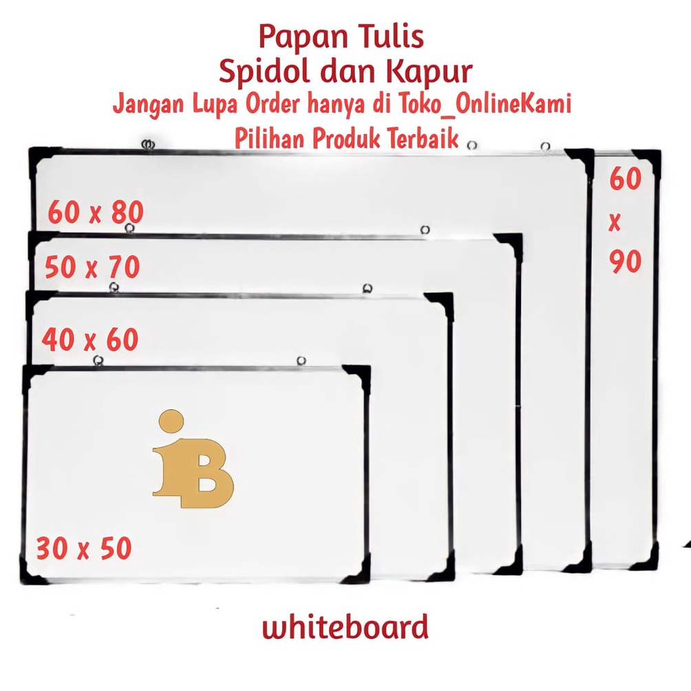 

Grosir Papan Tulis Spidol dan Kapur Whiteboard/papan tulis bolak balik black board-whiteboard 84