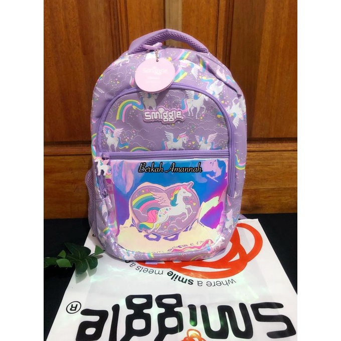 smiggle original backpack beyond unicorn/tas super bagus/tas sekolah