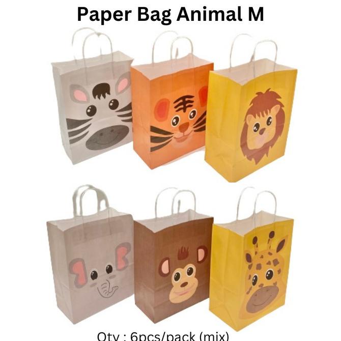 

Shop Bag Animal / Tas Kertas Hewan / Tas Ulang Tahun