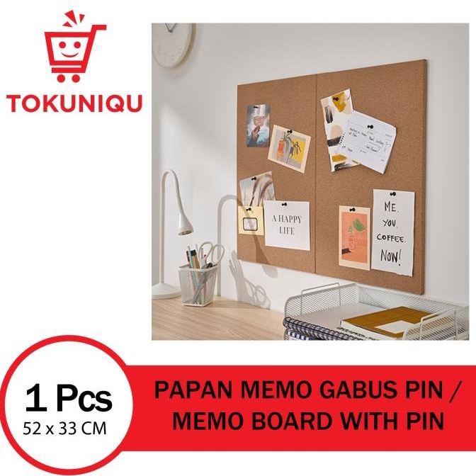 

Papan Memo Gabus Dengan Pin Tempel Memo Board Cork Board SVNS