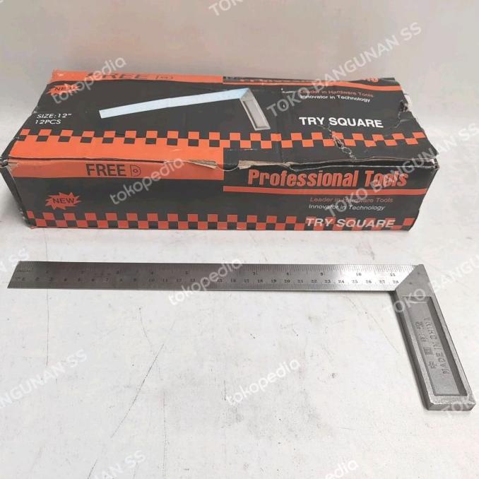 

!!!!!!] Penggaris Besi Siku Meter 12 inch (300mm) per 12 pcs