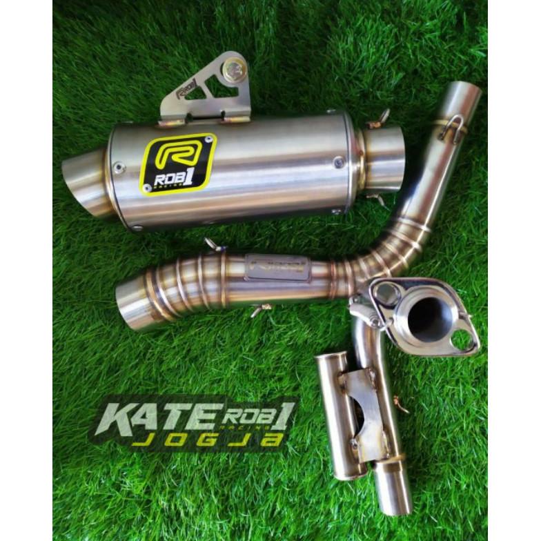 Kenalpot Racing Beat 130 Cc Rob1 - Tipe Gp16 & Gp 17  Bisa Scoopy Dan Vario Knalpot Beat 130 Cc