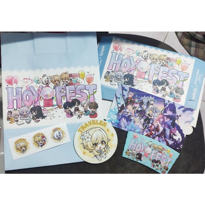 

Hoyofest Indonesia Genshin Lumine Goodie Bag SET