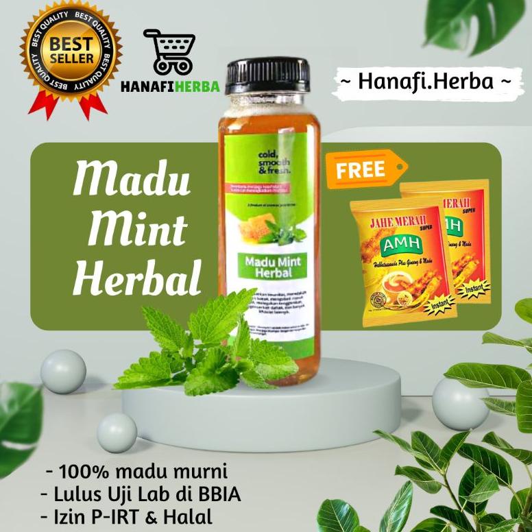 

MADU MINT HERBAL Javahills Honey / Madu murni 100% / Madu Herbal (Ampuh meredakan demam, flue, batuk dan anosmia) Best Seller