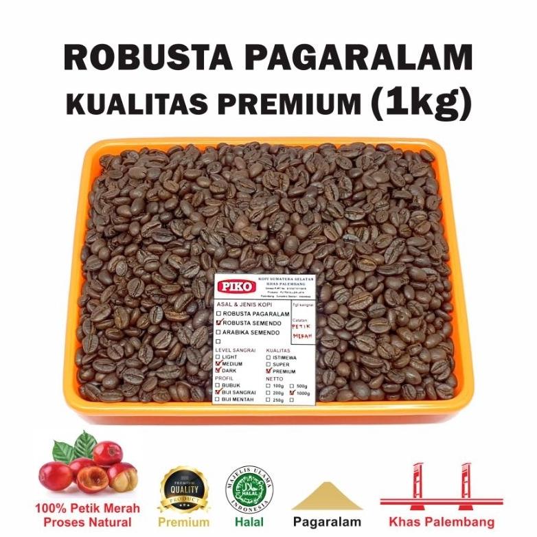 

Kopi Robusta Pagaralam 1kg Premium Petik Merah Biji Kopi Bubuk Best Seller