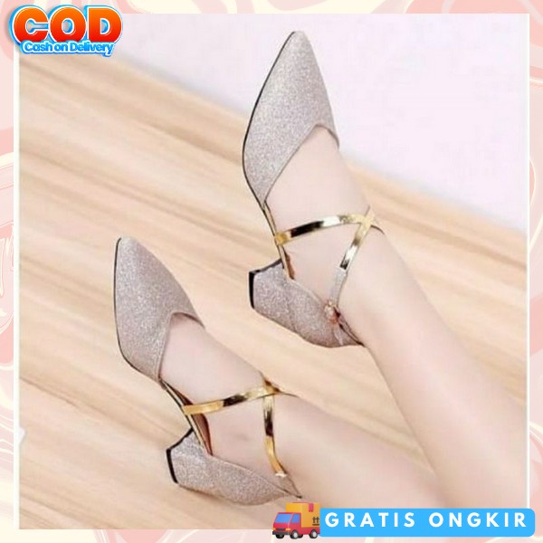 High Heels Wanita Casual Hils Haihil Remaja Import Highels High Hils Premium Branded Hels Pesta Heel