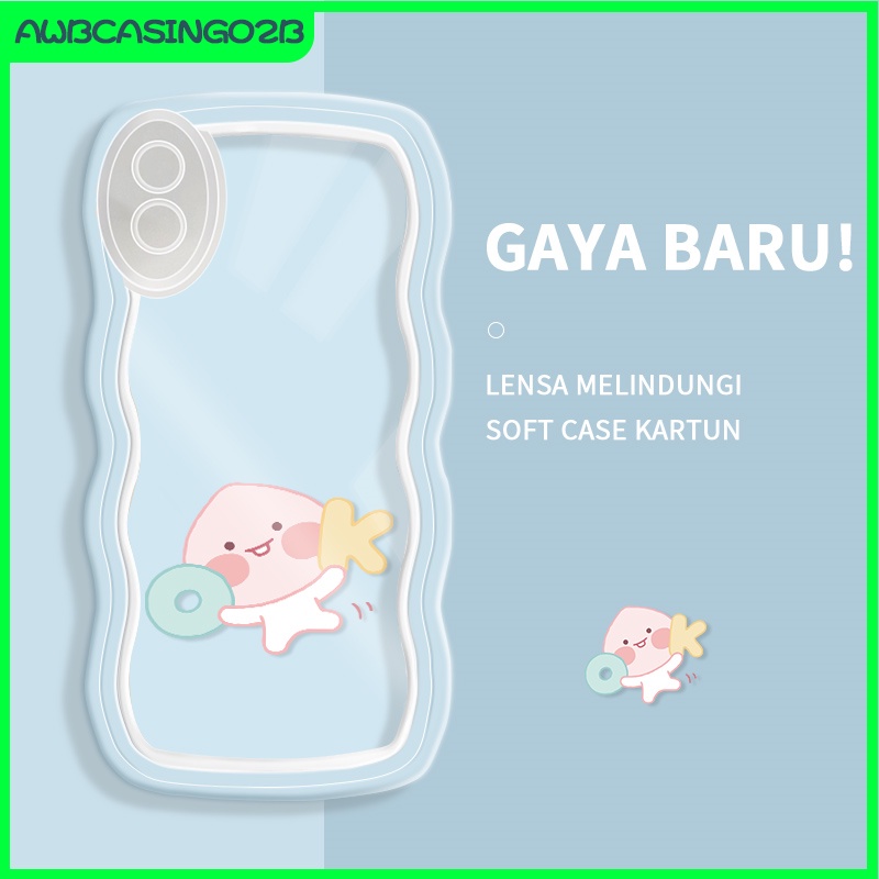 Casing Ponsel untuk Redmi 9A 5A 8A 10C 9C 6A 7 K40S Note 4 8 9 10 11 Pro Case Kartun Lucu Beruntung 