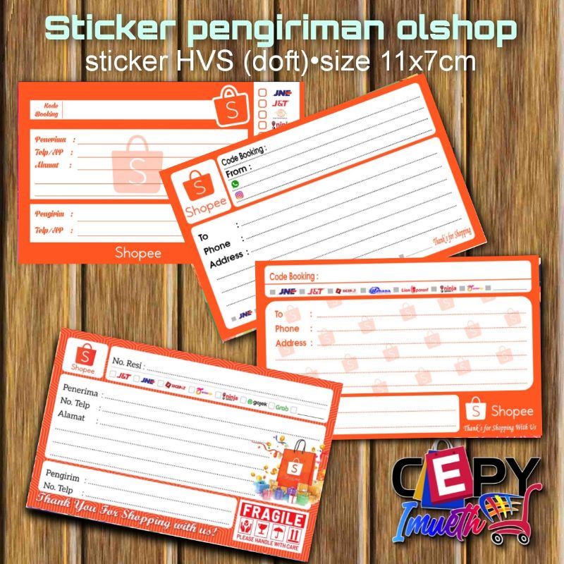 

(50 PCS) STIKER PENGIRIMAN/STIKER LABEL PENGIRIMAN OLSHOP/STIKER PENGIRIMAN OLSHOP MURAH-SHOPEE