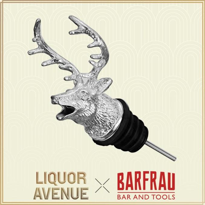 BARFRAU Zinc Alloy Deer Stag Head Wine Pourer Bottle Stopper