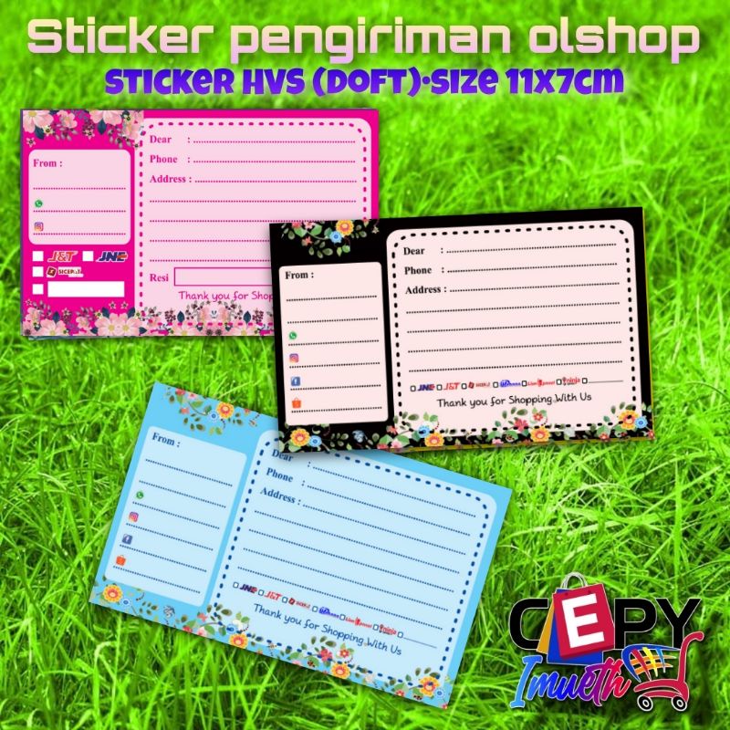 

(50 PCS) STIKER PENGIRIMAN/STIKER LABEL PENGIRIMAN OLSHOP/STIKER PENGIRIMAN OLSHOP MURAH-TERLARIS