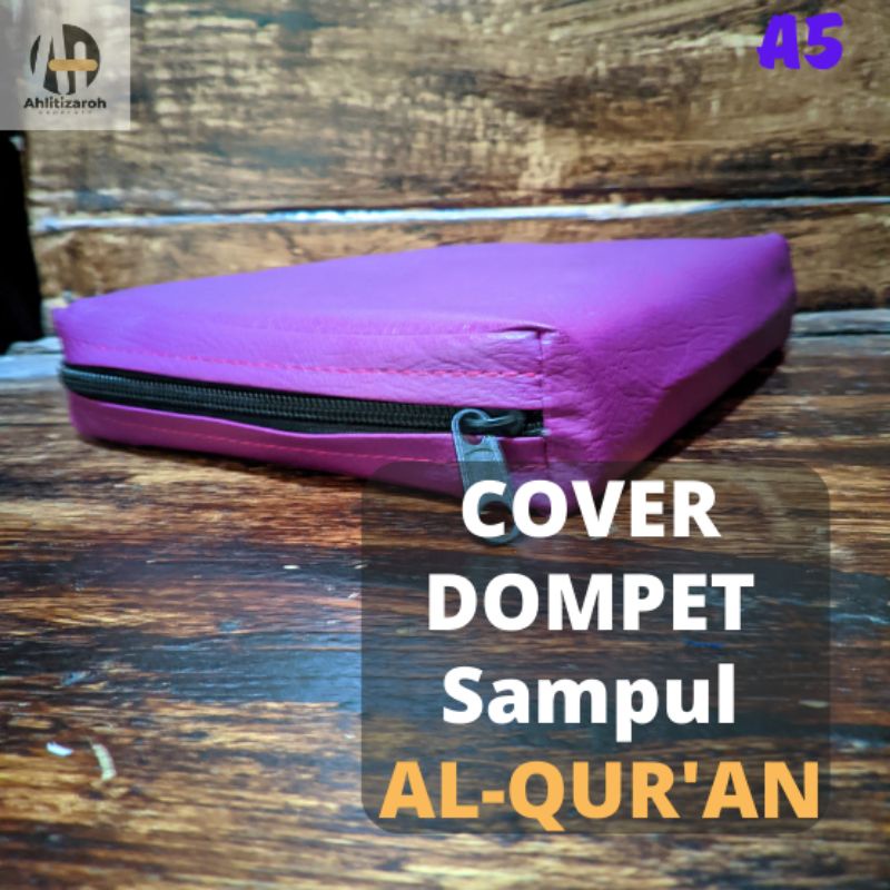 Cover Sampul Al-qur'an | Sarung Sampul Al-qur'an | Dompet Sampul Al-qur'an Resleting Untuk Uk A5 Ter