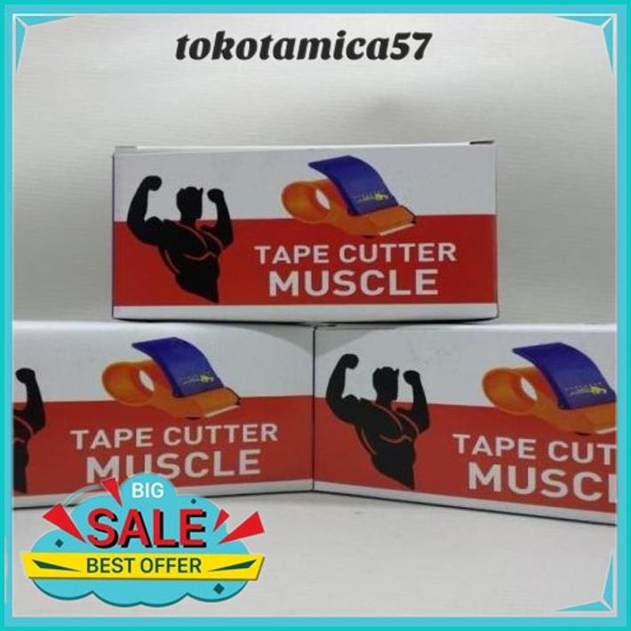 

TAPE DISPENSER TAPE CUTTER ALAT POTONG LAKBAN BESAR 48MM 2 INCH 2" BEST PRODUK