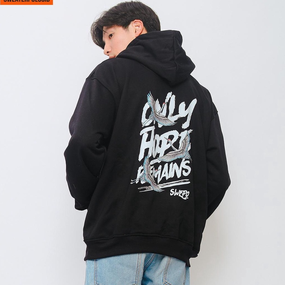 HOT SALE: SWEPO Hoodie Jumper Hope (Sablon) M-XXL (Pria & Wanita)