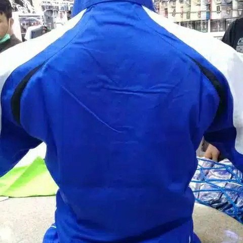 Kemeja Seragam Kerja Seragamsi Biru Kombinasi Putih Enzino Sport