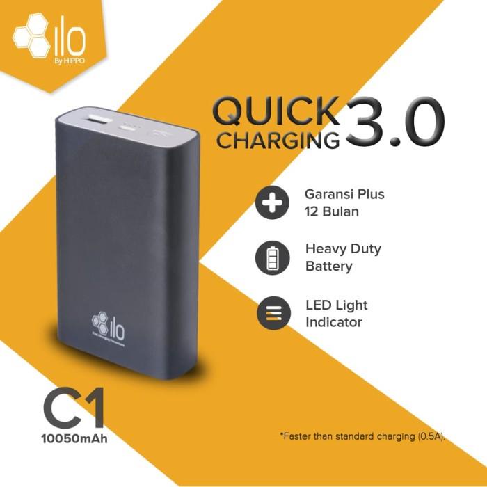 Powerbank Hippo Power Bank Ilo C1 10050Mah Fast Charging Power Bank
