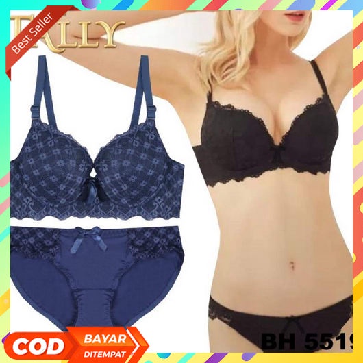 Bra Seamless Sport Push Up Bra Set Celana Dalam Wanita Tanpa Kawat Tally Bra Set Ada Kawat Bahan Bro