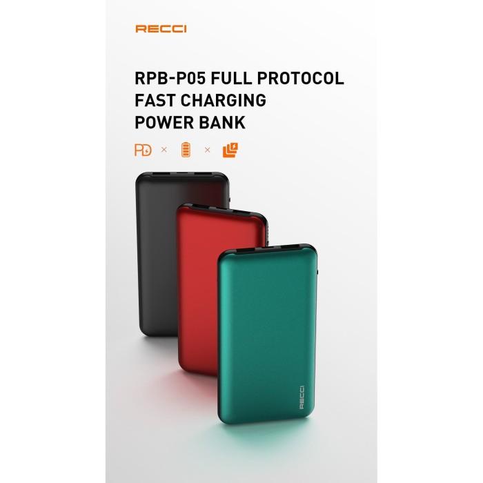 Powerbank Recci Powerbank 22.5W Vooc+Pd+Qc.30 Rpb-P05 Full Protocol