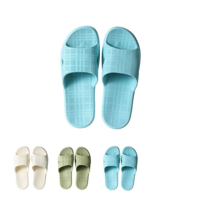 Laris Miniso Sandal Pria Dan Wanita Classic Checked Bathroom Slippers