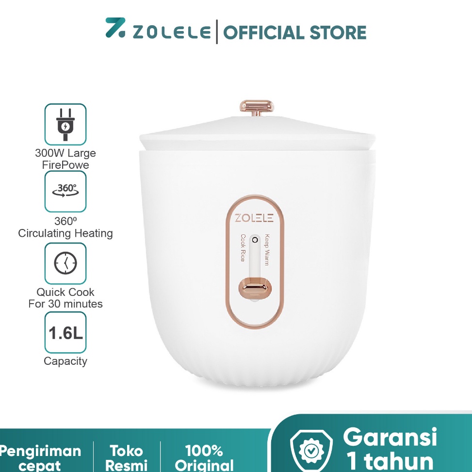 Terbaik ZOLELE Rice Cooker Mini Penanak Nasi Multifungsi Panas Seri Multi Pressure Cooker 2-3 Porsi 