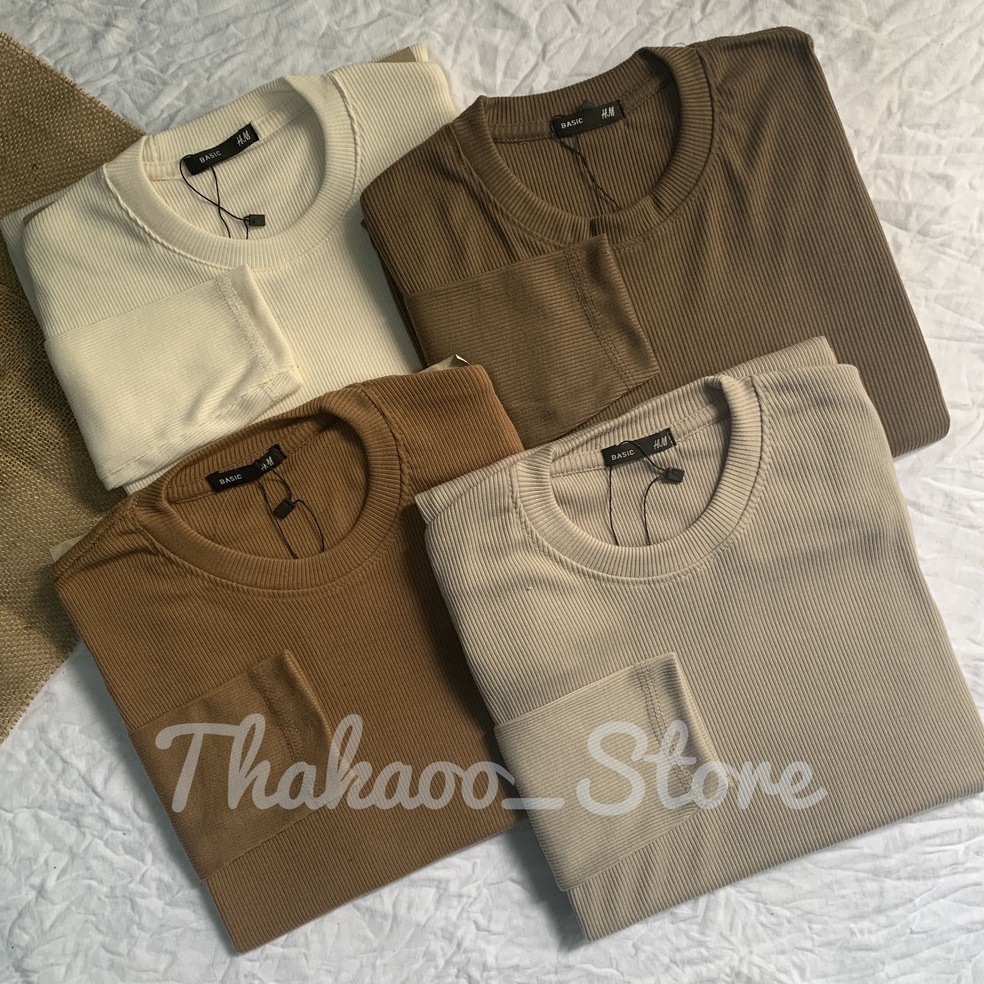 Termurah Kaos Rib /Kaos Rib Premium /Kaos Rib Lengan Panjang/ Kaos Terbaru/Kaos Hits/Baju Wanita Ter