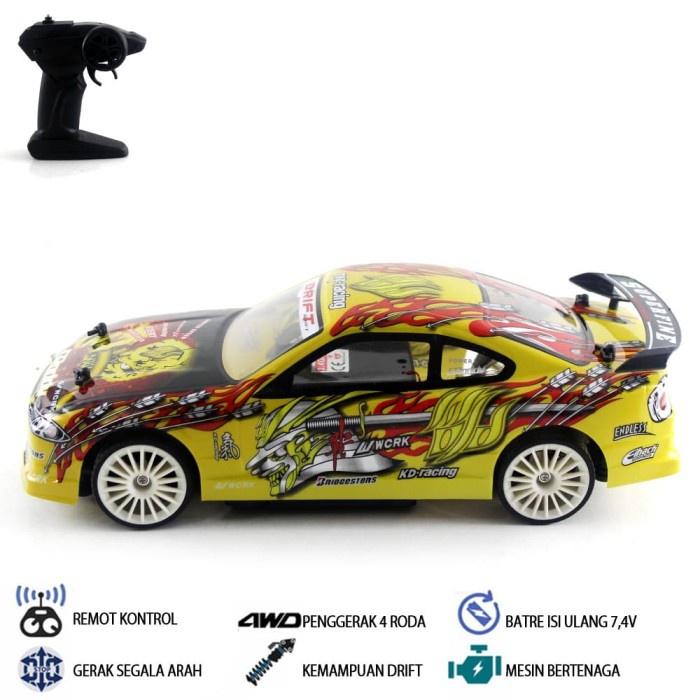 Mainan Mobil Remot Kontrol Rc Drift Super Turbo