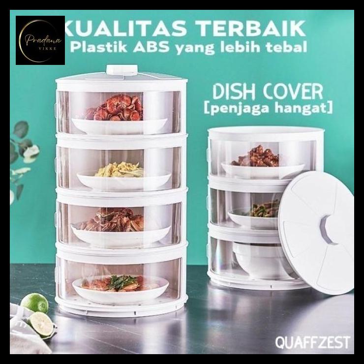 pradanavikke WARNA Tudung Saji 4 Susun Warna Food Cover Rak Makanan 4 Tingkat