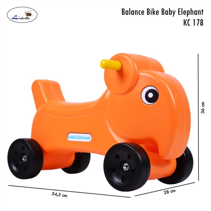 Giraffe Ride On Mainan Sepeda Dorong Anak Bayi Sepeda Roda Tiga