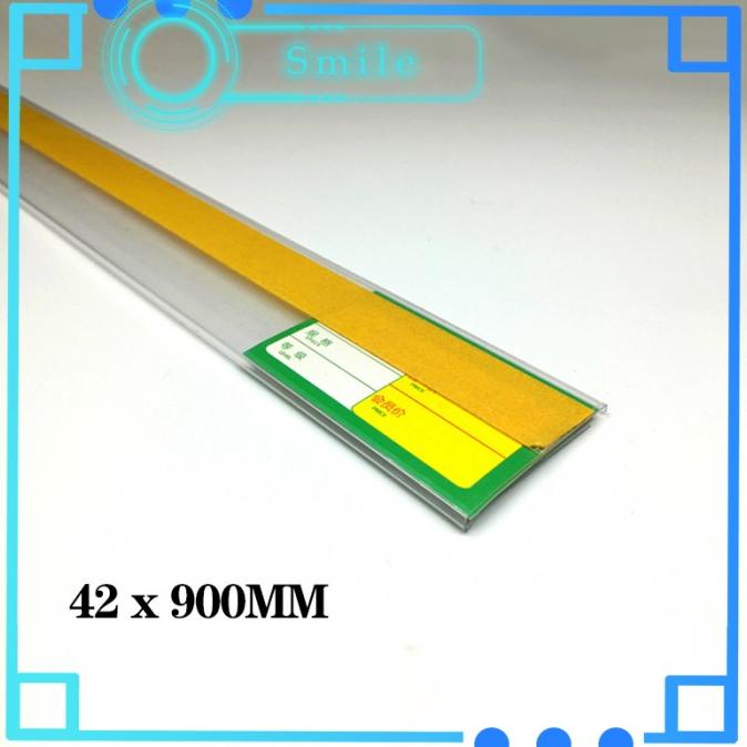 

Produk Unggulan] Price Rail/Label Harga/Rail Card/List Harga/Mika Harga Rak Minimarket