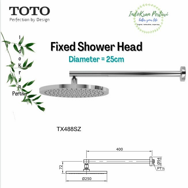 Shower Mandi Tanam TOTO TX488SZ (wall shower type) / Wall Shower TOTO