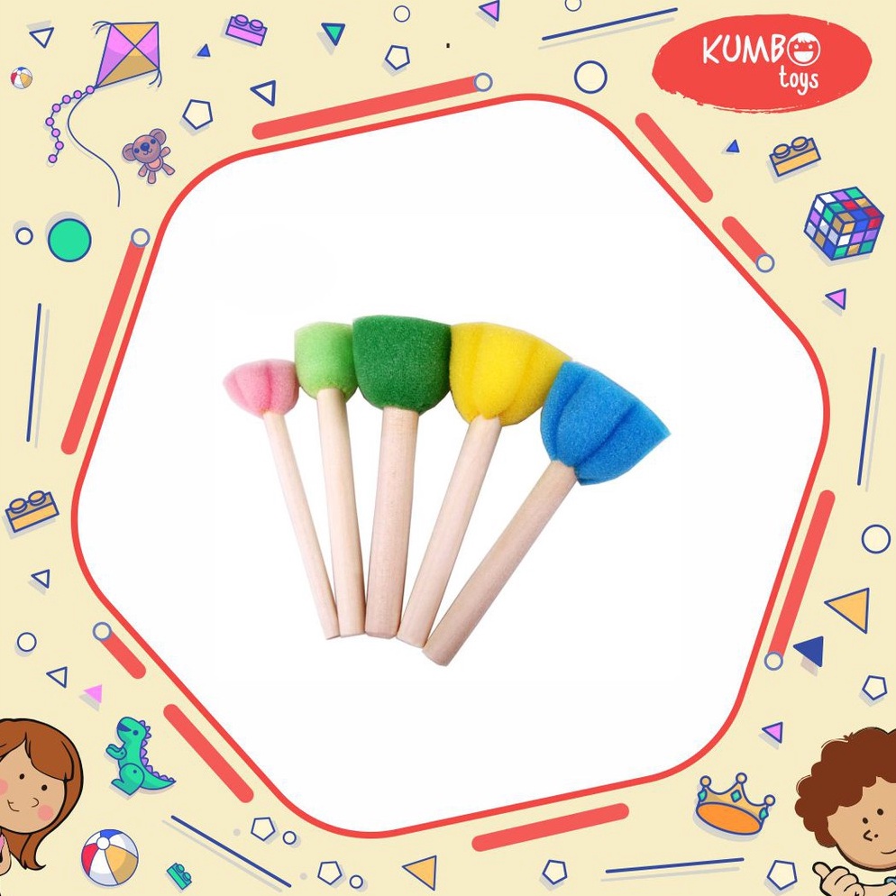 

KP9263 Sponge Stamp Flower&Dot Spons Lukis Anak ➘Best Terlaris