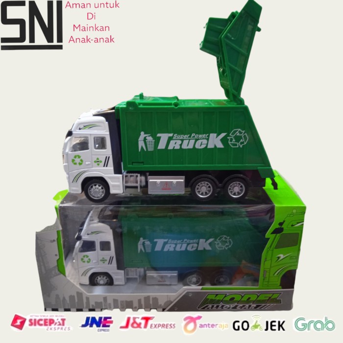 PROMO GARBAGE TRUCK SAMPAH MAINAN TRUK SAMPAH TERMURAH