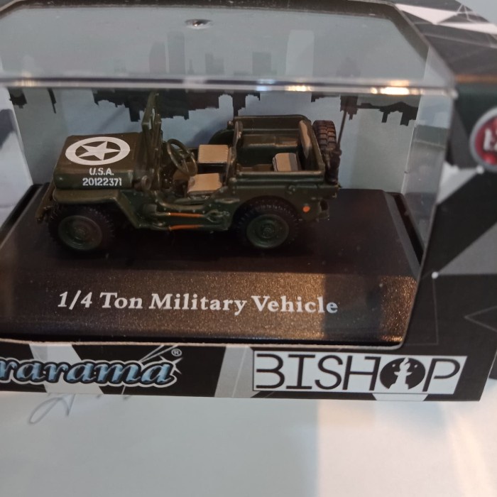 MUST HAVE DIECAST CARARAMA 1/4 TON MILITARY VEHICLE TERBARU