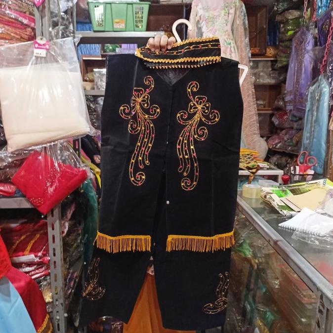 Pakaian dayak anak Tk - baju adat kalimantan - Merah, CEWE TK