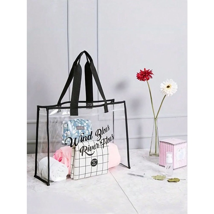 Tote bag Premium Polos Hampers New Normal Tas Transparan /Kado Ulang Tahun/Kado Wisuda