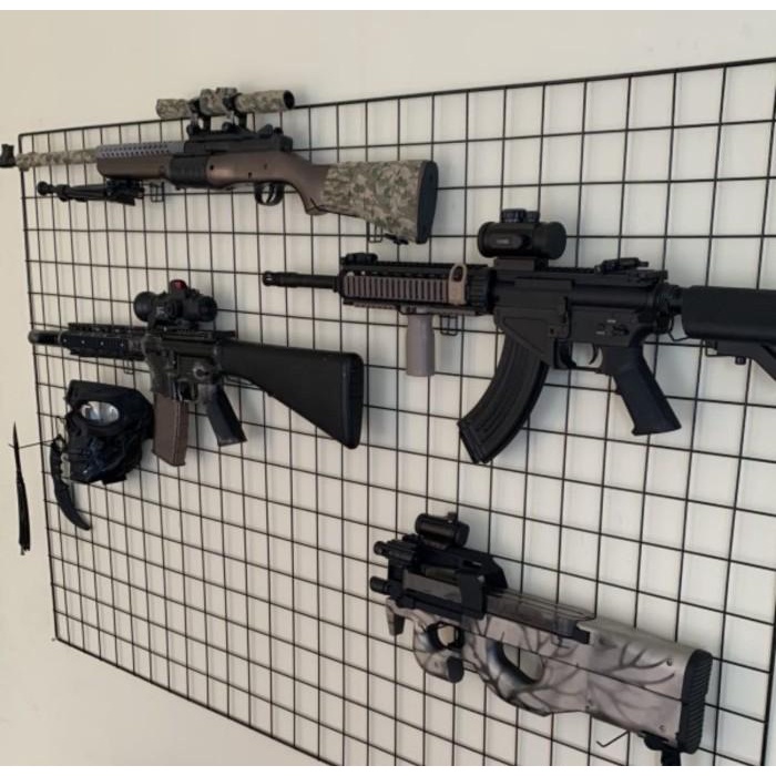 Ram Kawat Dinding Pajangan Hp 115X75Cm Hitam