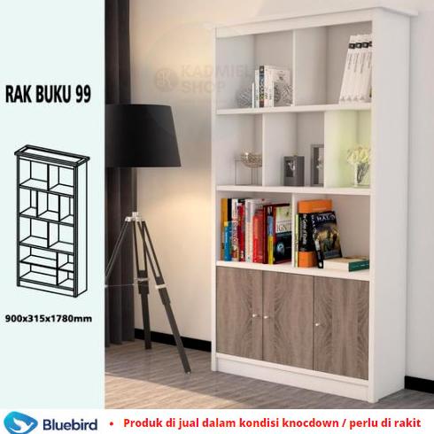 

Rak Buku Serbaguna Minimalis 99 Lemari BESAR Multifungsi 90x32x178cm ---NEW READY---