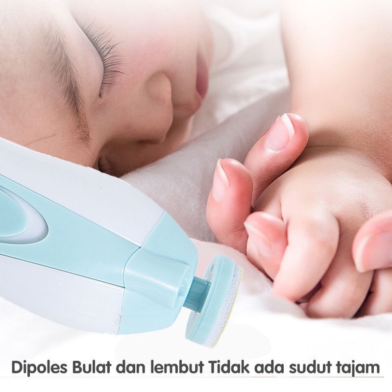 Holiven Baby Care Electric Nail Trimmer Alat Kikir Kuku bayi /Gunting Kuku Bayi elektrik set /Baby Nail Trimmer