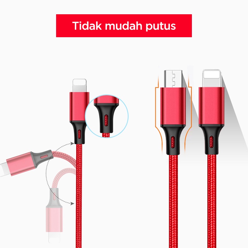 Holiven Kabel Data 2 in 1